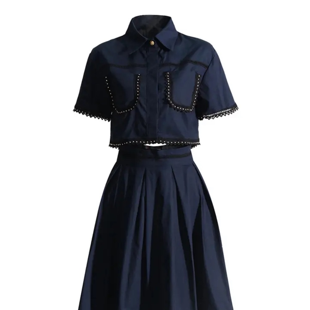 Korean 2 piece Skirt Set